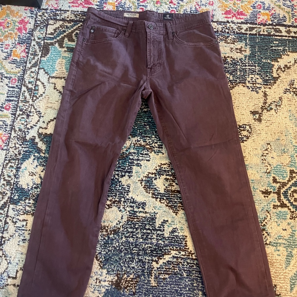 AG Adriano Goldschmied Men's Dark Brown Chinos